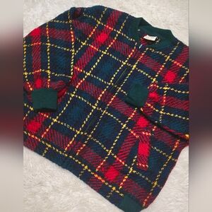 Vintage 100% Wool Plaid Jacket
